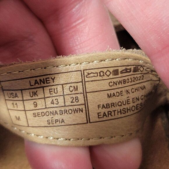 Earth Origins Sandals Womens Size 11 Sling Back Laney Sedona Brown Arch Support - Picture 11 of 12